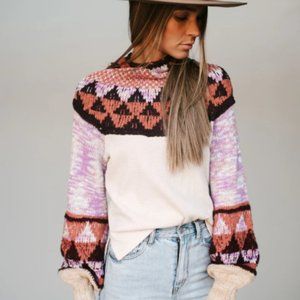 Free People Swit the Small Stuff Mock Neck Sweater